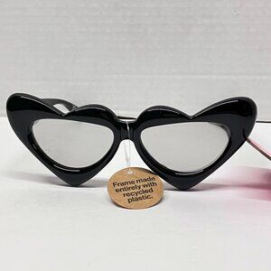 Betsey Johnson Glam & Grace Mirror Heart Sunglasses